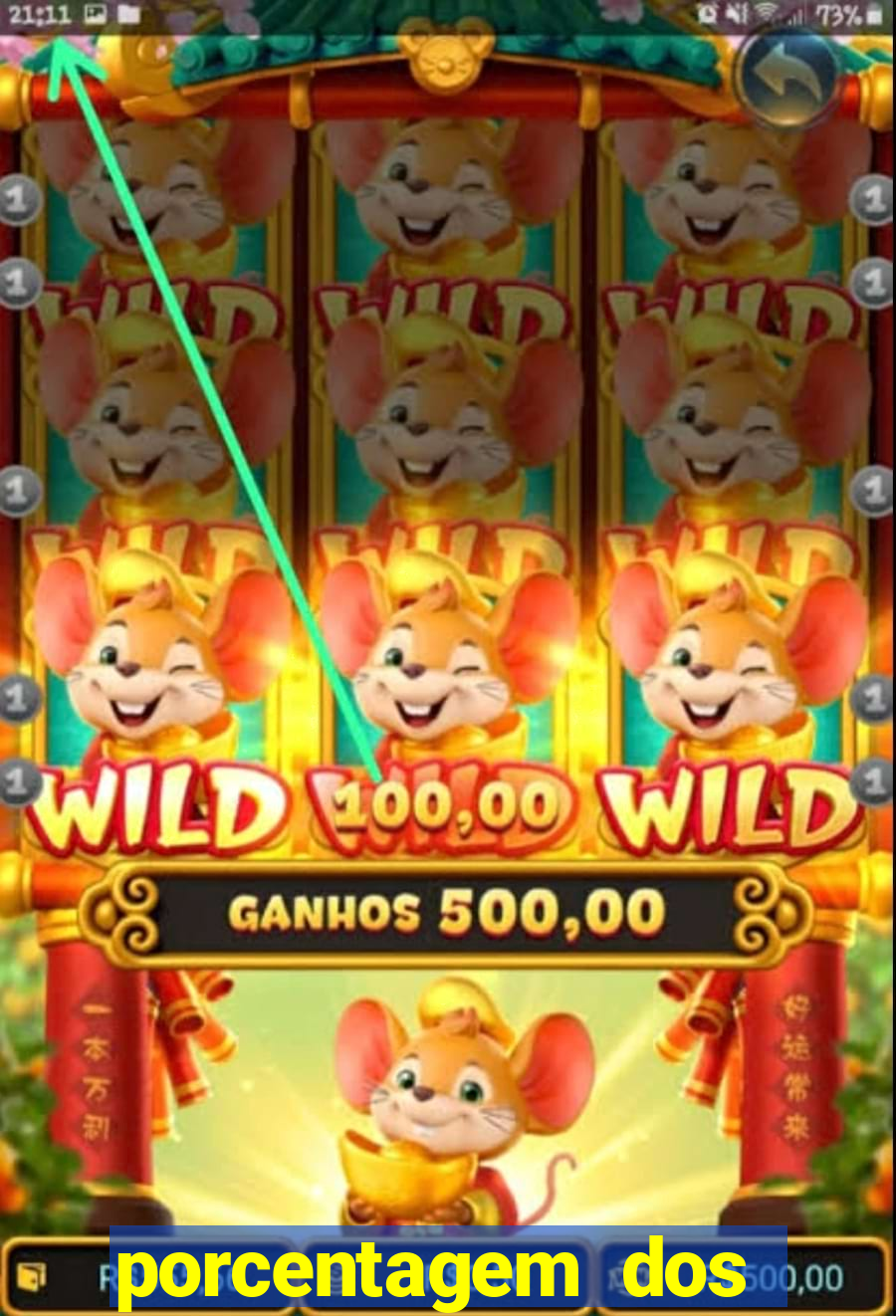 porcentagem dos slots pg tempo real